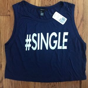BRAND NEW, #SINGLE crop top, Size L